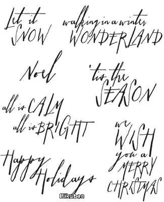 Tim Holtz Collection - Handwritten Holidays #2 - Stamps Sale Ebay
