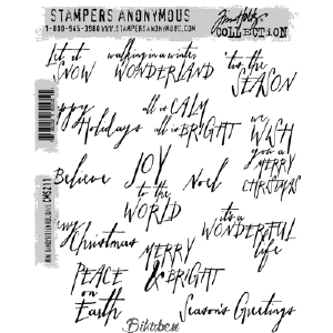 Tim Holtz Collection - Mini Handwritten Holiday - Stamps Online Online Cheap Online