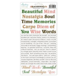 Mintay - Academia - Paper Stickers Words - 6 x 12" Cheap Sale Lowest Pice