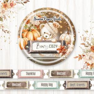 Memory Plae - Beary Cozy - Washi Tape Clearance Cost