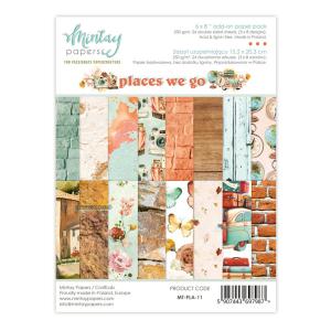 Mintay Papers - Places we go - Add On Paper Pad -  6 x 8" Cheap New Styles
