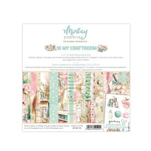 Mintay Papers - In my Craftroom - Paper Pad -  6 x 6" With Credit Card