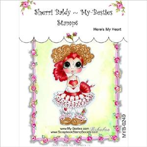 My Besties - Clear Stamp - Here's My Heart View For Sale