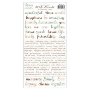 Mintay - Rustic Charms - Paper Stickers Words - 6 x 12" Buy Cheap Best