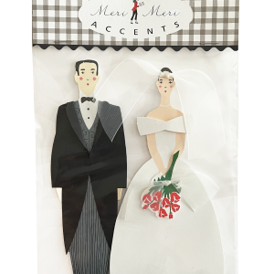 Meri Meri - 3D Stickers - Bride & Groom Discount Manchester