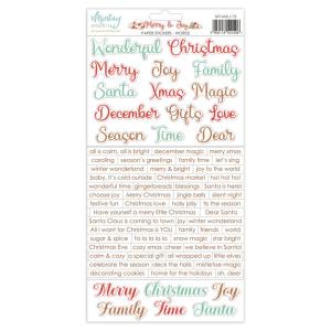 Mintay - Merry & Joy - Paper Stickers Words - 6 x 12" 2025 Cheap Online