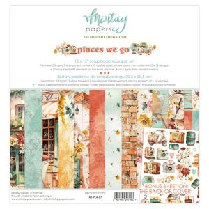 Mintay Papers - Places we go - Paper Pack  - 12 x 12" New Styles For Sale