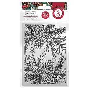 Timeless Tidings - Embossing Folder - 3D - Pinecone Parade Discount Looking For