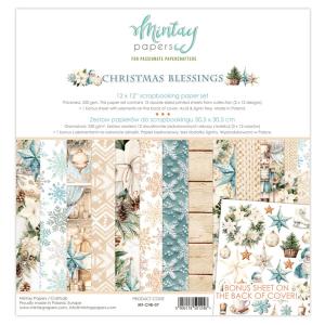 Mintay Papers -Christmas Blessings - Paper Pack  - 12 x 12" Free Shipping Popular