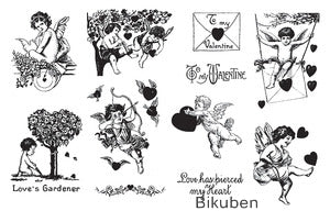 Tj Design - Cupids - Rubber Stamp Set The Cheapest