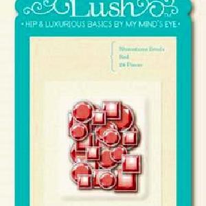 MME: LUSH - Red Rhinestone Brads Outlet Popular