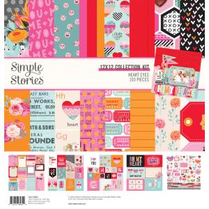 Simple Stories - Heart Eyes - Collection Kit  - 12 x 12" Huge Surprise For Sale