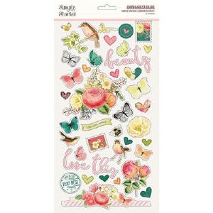 Simple Stories - Garden District - Chipboard Stickers Discount Wiki