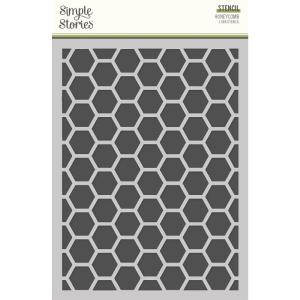 Simple Stories  - Spring Garden -  Stencil - Honeycomb Buy Cheap Manchester Great Sale