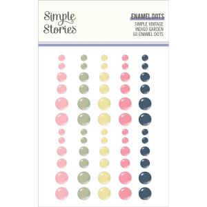 Simple Stories - Indigo Garden - Enamel Dots 100% Authentic Sale Online