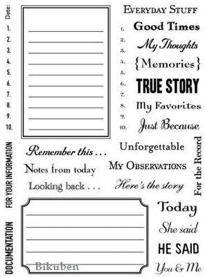 October Afternoon: Journal This Clear Stamps Cheap Lowest Pice