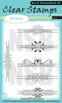 Norsk Stempelblad - Clearstamps - Gratulasjonsbord Buy Cheap Big Sale