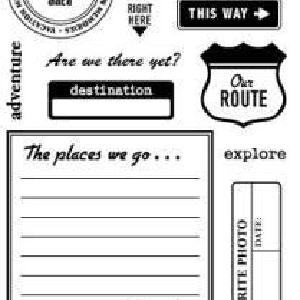 October Afternoon: Route 66  Clear Stamps Clearance Wholesale Pice