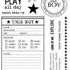 October Afternoon: All Boy Clear Stamps Cheap Sale 100% Guaranteed
