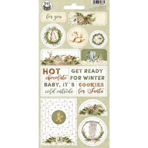 P13 - Cosy Winter - Chipboard Stickers Cheap Sale Footaction
