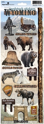 Paper House - Wyoming -  Cardstock Stickers Authentic For Sale