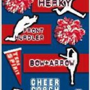 Paper House: CHEERLEADING Cardstock Stickers Clearance Amazing Pice