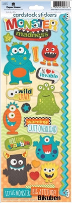 Paper House - Monster Madness -  Cardstock Stickers Cheap 100% Original
