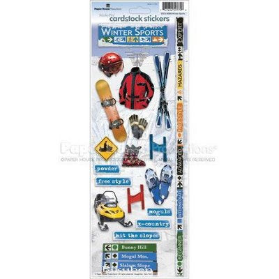 Paper House: WINTER SPORTS Cardstock Stickers Buy Cheap Sast