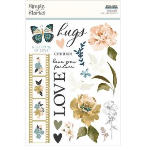 Simple Stories - Remember -  Rub On Transfers Stockist Online