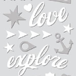 Paper House - Nautical  - Puffy Epoxy Stickers Clearance Hot Sale