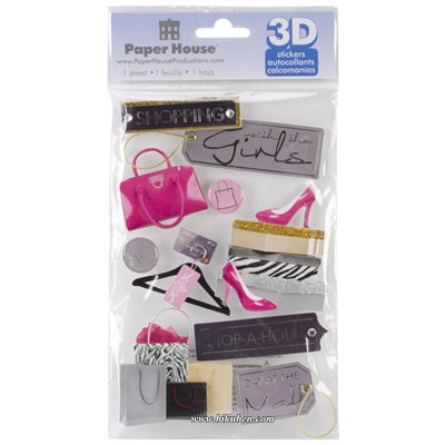Paper House - 3D sticker - Shopping Girl Nicekicks Online