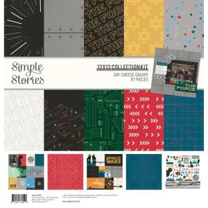 Simple Stories - Say cheese Galaxy - Collection Kit  - 12 x 12" Free Shipping Very Cheap