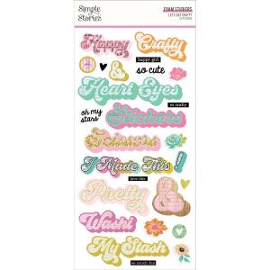Simple Stories - Lets get crafty - Foam Stickers Footlocker Finishline Sale Online