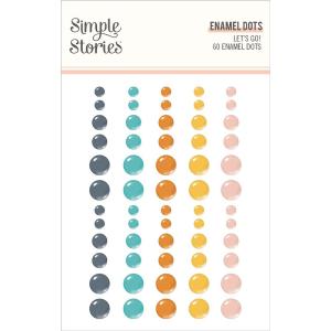 Simple Stories - Let's go - Enamel Dots Free Shipping Genuine