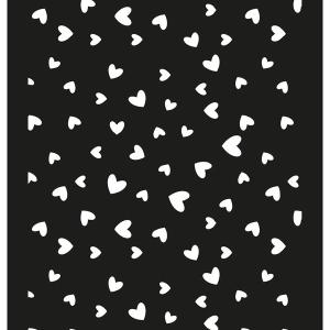 Simple and Basic - Stencil - Lots of hearts Clearance Latest