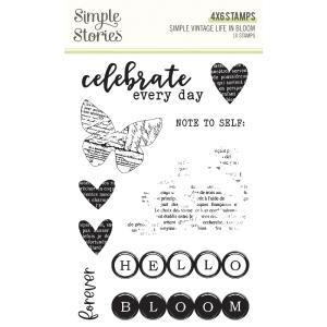 Simple Stories - Life in Bloom - Clear Stamps Buy Cheap Manchester Great Sale