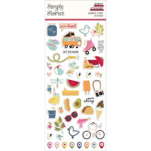 Simple Stories - Summer Lovin - Puffy  Stickers Cheap 2025 Newest