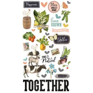 Simple Stories - Simple Vintage Farmhouse Garden  - Chipboard Stickers Outlet Get To Buy
