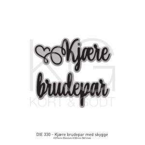 Kort & Godt - Dies - Kjære brudepar m/skygge Fast Delivery Sale Online