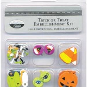The Paper Company: Trick or Treat Embellishment Kit - Brads 100% Guaranteed