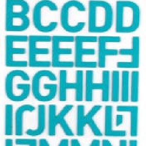 Thickers - Dolce  - AQUA   Fabric Letter Stickers Cheapest Cheap Online