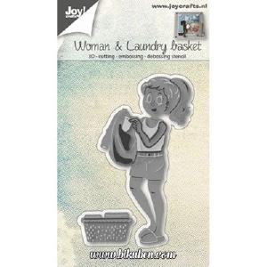 Joy! Craft Dies - Woman with Laundrybasket Cheap Usa Stockist