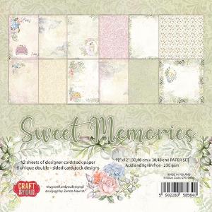 Craft & You - Sweet Memories - Paper Pad -  12x12" Free Shipping New Styles