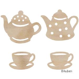 KaiserCraft - Wood Flourishes - Tea Party Sale Wide Range Of