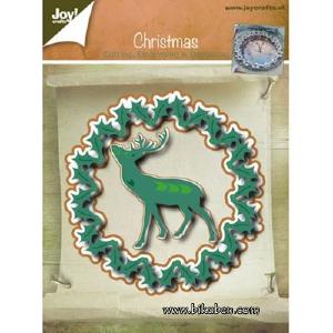 Joy! Crafts Dies - Hulst Circle and Deer Discount Brand New Unisex