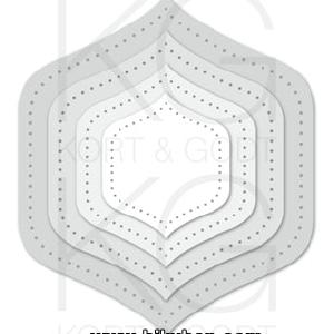 Kort & Godt - Dies - Dråpeform med prikker Buy Cheap Free Shipping