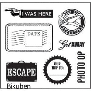 K & Company: Happy Trails - Clear Stamps Free Shipping Pices