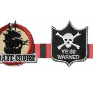 Karen Foster - Pirate patches & twill tape Free Shipping Top Quality
