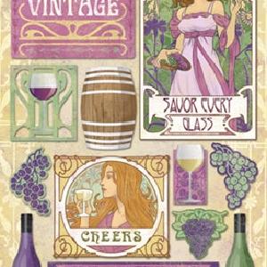 Karen Foster - The Perfect Vintage  - Cardstock stickers Great Deals Cheap Pice