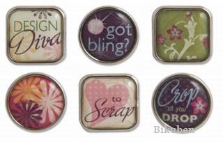 Karen Foster: Scrapbooking Bubble Brads Authentic Online